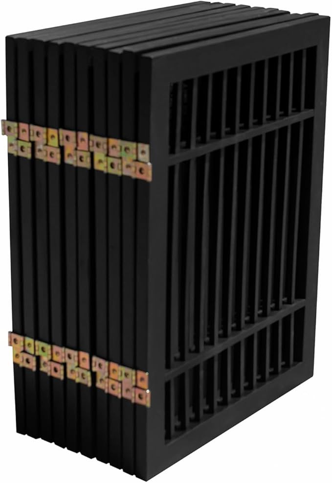Pet Dog Gate Strong and Durable Freestanding Folding Acacia Hardwood Portable - Image 4