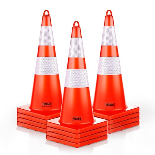 12 Pack HiGiant 28 inch Traffic Safety Cones by HiGiant