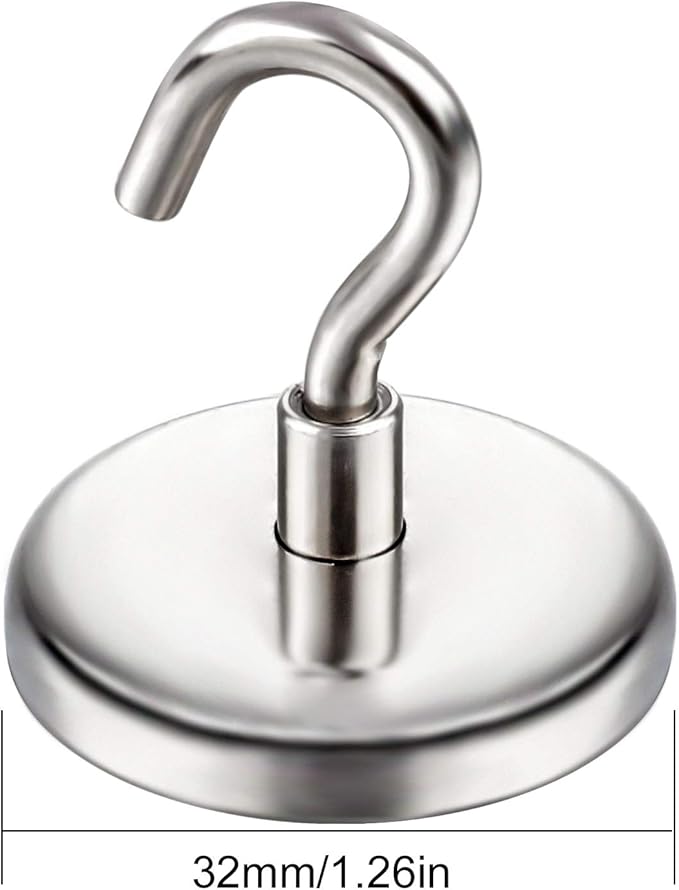 DIYMAG Strong Neodymium Magnetic Hooks, 120lbs Heavy Duty Rare Earth Magnets - Image 7