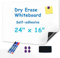 YOUNGJQ Magnetic Whiteboard Contact Paper 24" x 16" Adhesive Dry Erase White by YOUNGJQ