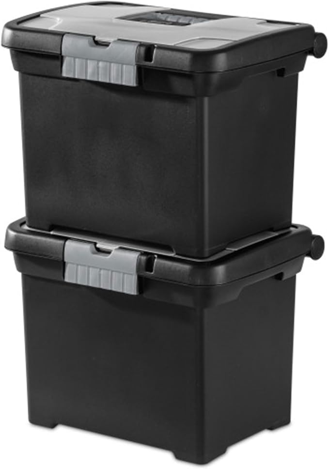 Sterilite Portable Lockable File Box Organizer - Image 2