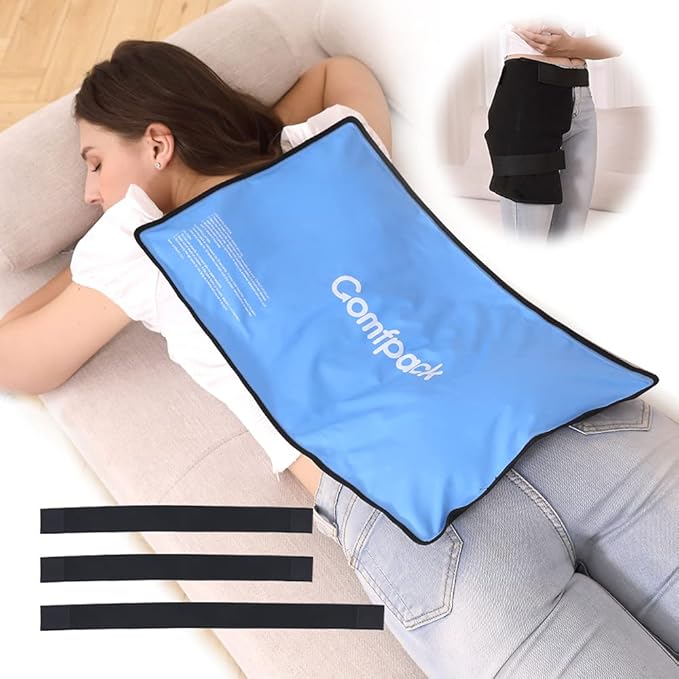 XL Ice Pack for Injuries Reusable, Flexible Hot Cold Pack 21.7 x 13 by Comfpack