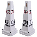 OrangeStar No Parking Cones 4-Pack, 26.5" Large 4-Sided Traffic Cones by OrangeStar