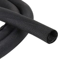Black Braided Cable Management Sleeves Wire Loom Tubing Cord Protector by BuyUneed