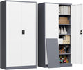 Metal Cabinet, Locking Storage Cabinet by LISSIMO