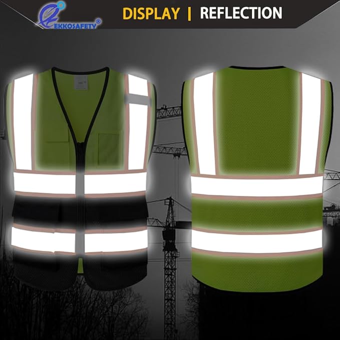 Reflective Mesh Safety Vest for Men Women - Image 5