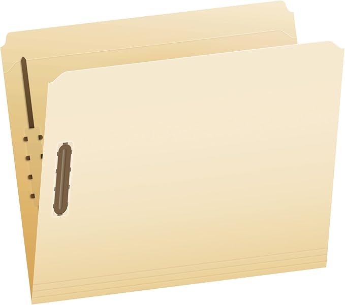 Pendaflex Manila Fastener Folders, Letter Size, 2 Fasteners, Straight Cut by TOPSProducts