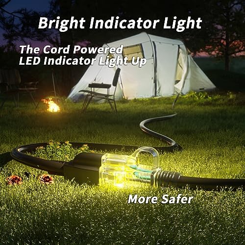 PlugSaf 14/3 Gauge 6 FT Extension Cord Outdoor, Heavy Duty Extension Cord - Image 6