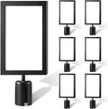 Taiyin 8 Pcs Stanchion Sign Holder Double Sided Sign Frame by Taiyin