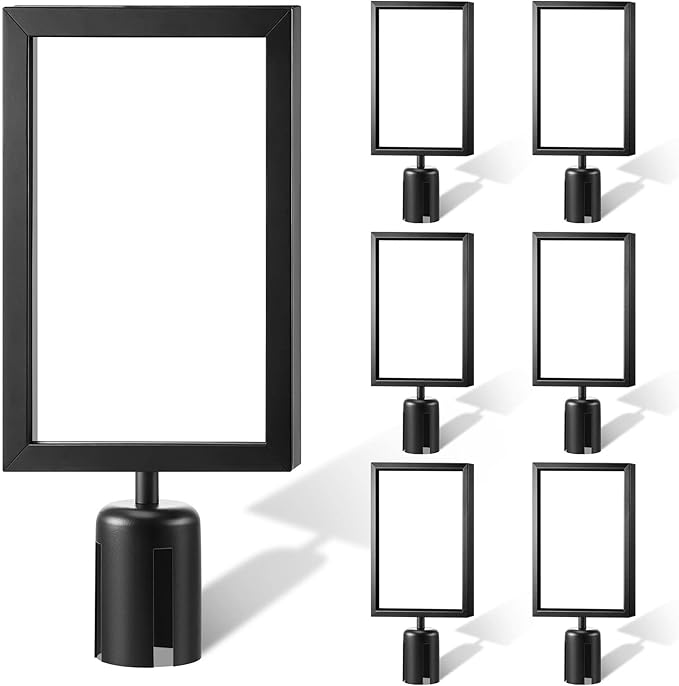 Taiyin 8 Pcs Stanchion Sign Holder Double Sided Sign Frame by Taiyin
