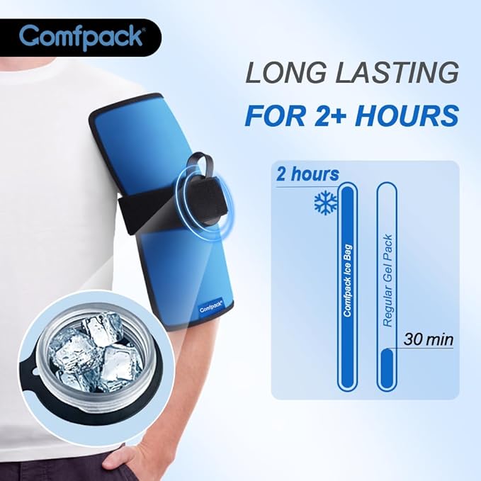 Small Refillable Ice Bag for Injuries, 11.8" x 7.8" Travel Ice Water Bag - Image 5