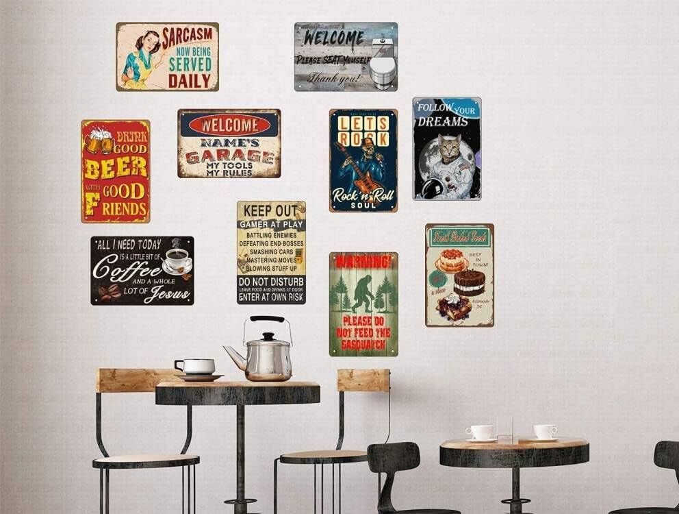 New Warning Plaque Wall Decor Warning Private Property Keep Out Unless You Brought Courtyard Decoration Office Sign Outdoor & Indoor Safety Sign 8 X 12 Inch - Image 5