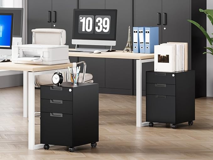 MIIIKO 3 Drawer Filing Cabinet - Image 3
