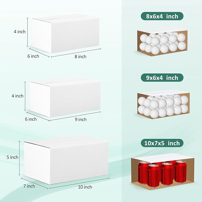 Eupako 30 Pack Small Shipping Boxes Assorted Sizes, Cardboard Boxes - Image 2