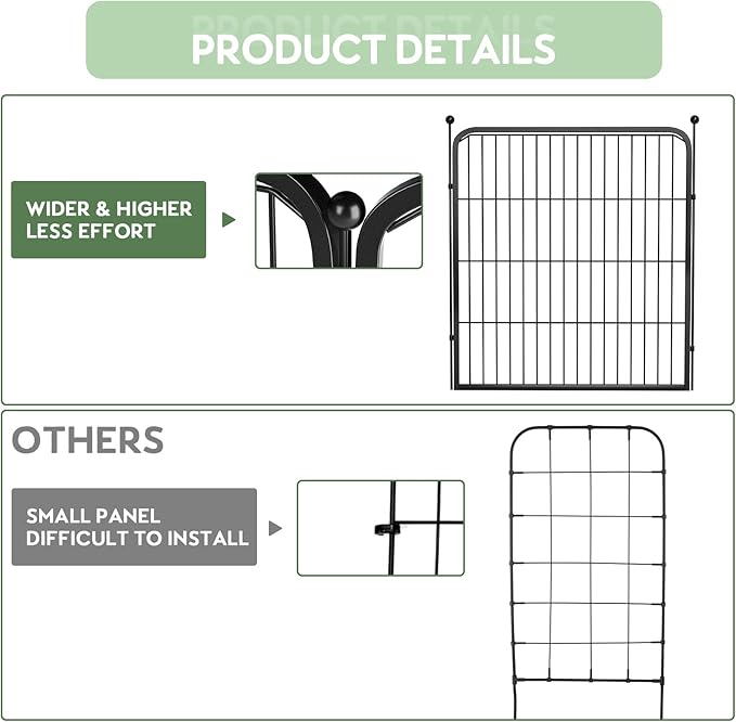 ZXMOTO Outdoor Garden Fence - Image 3