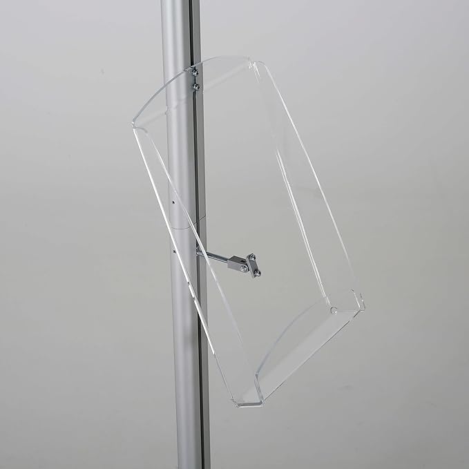M&T Displays Free Standing Aluminum Display Stand Single Sided Document - Image 8