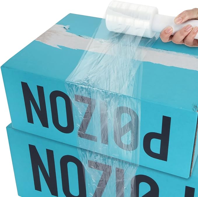 6 Pack Stretch Wrap Film with Handle, 80 Gauge Thick Industrial Strength Hand - Image 7