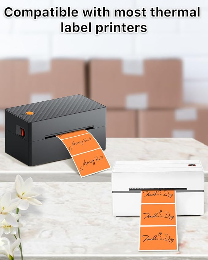 iEager 3" x 2" Thermal Labels, Rectangle Thermal Printer Stickers, - Image 5