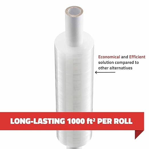 Stretch Wrap with Handle Industrial Strength 4 Pack 11" x 1000 Ft 60 Gauge - Image 4