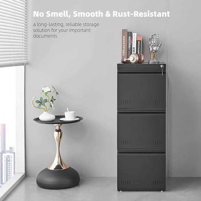 Vertical 3 Drawer File Cabient - Image 3