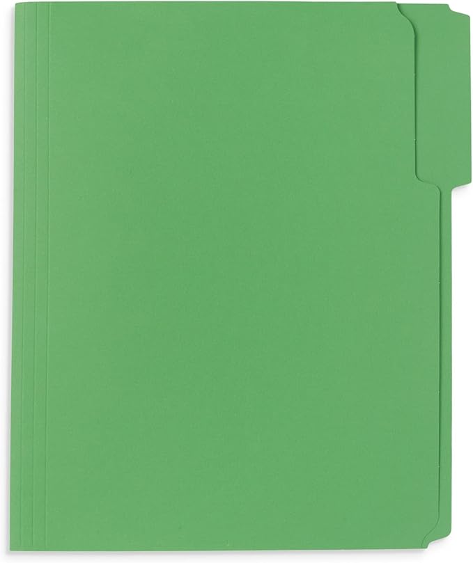 50 Green Fastener File Folders - Image 3