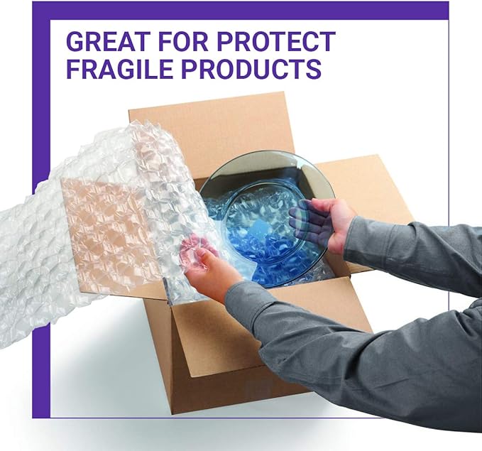 Pacific Mailer 2-Pack Anti-Static Bubble Cushioning Wrap Rolls, 3/16" x 12" x - Image 4