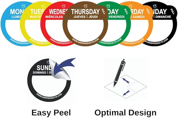 QSRProducts Removable Day Label - Image 4