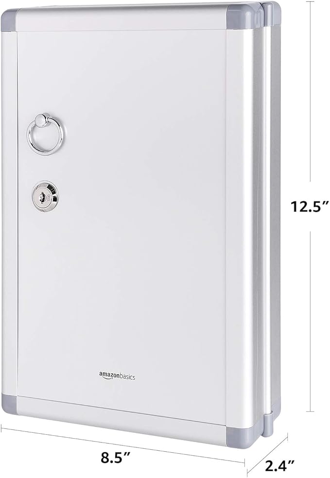 Amazon Basics 24-Key Position Cabinet Key lock Box, 12.5"D x 8.5"W x 2.45"H - Image 3
