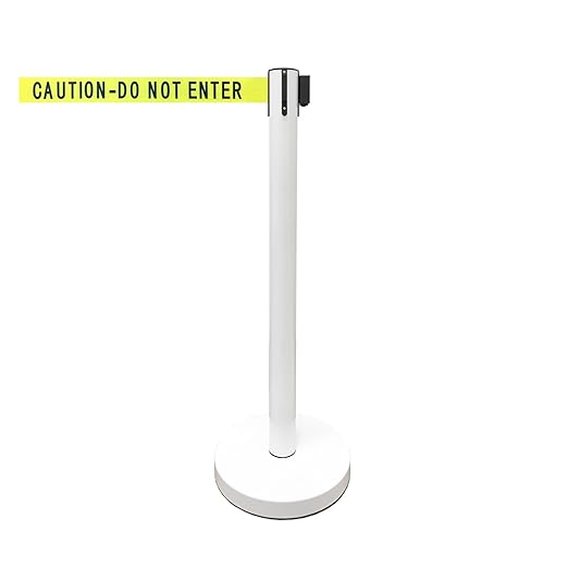 VIP Crowd Control Retractable Belt Stanchion Queue Safety Barrier Set - Image 4