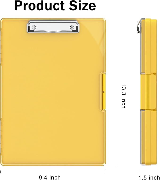 Rimilak Plastic Clipboard with Storage, Side Opening with 2 Compartment - Image 2