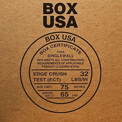 BOX USA 12 x 12 x 60 Corrugated Cardboard Boxes, Tall 12"L x 12"W x 60"H, Pack of 10 | Shipping, Packaging, Moving, Storage Box for Home or Business, Strong Wholesale Bulk Boxes - Image 4