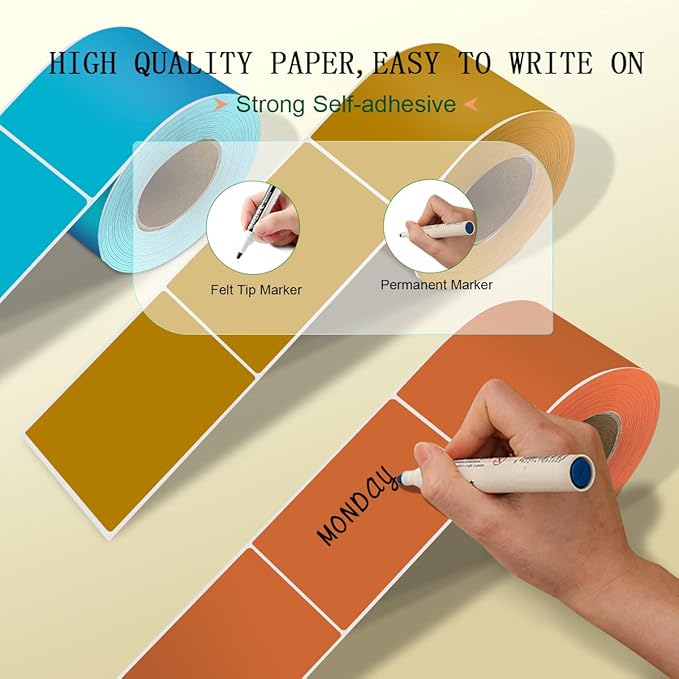 PARLAIM 5 X 3 inch Rectangle Inventory Labels Color Coding Stickers - Image 4