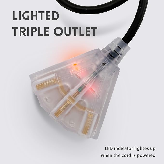 EP 50 Ft Lighted Outdoor Extension Cord - Image 3