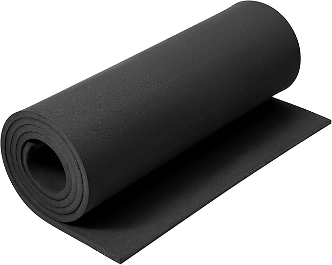 AMZQNART EVA Foam 8mm, Cosplay Foam 16 x 59in Black, Suitable by AMZQNART