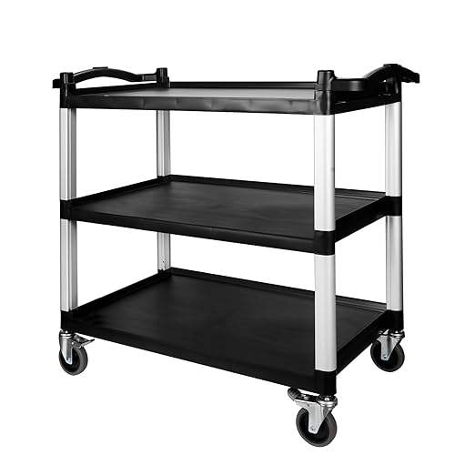 NorthSky Select Dual-Handle Utility Cart, 3 Shelves, 440 lb. Cap by NorthSky