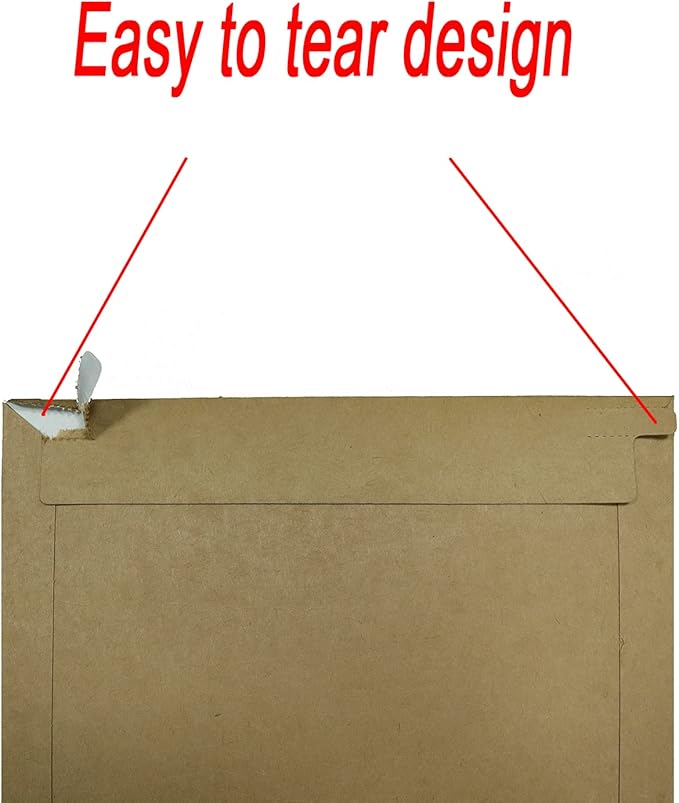 Rigid Mailers 30 Pack 6.25 x 8.25 inches Brown Self Seal Stay Flat Bulk - Image 5