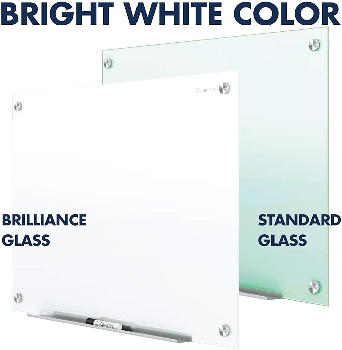 Quartet Dry Erase Board, Magnetic Whiteboard 8' x 4', Glass Board - Image 2