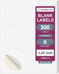 NextDayLabels 3.33 Inch Round Stickers by NextDayLabels