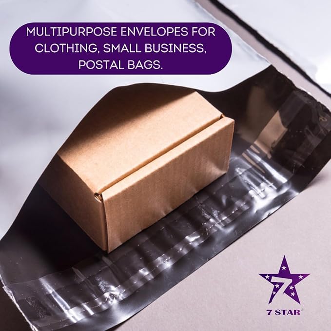 7STAR 9x12 Poly Mailers – Self-Sealing Shipping Envelopes, Tear-Resistant - Image 4