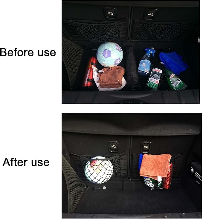 Universal Mesh Cargo Net Storage Net Wall Sticker Organizer Pouch Bag Storage - Image 3