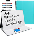 Portable White Board Small Dry Erase Board, A4 Reusable Notebook by CABPLROI