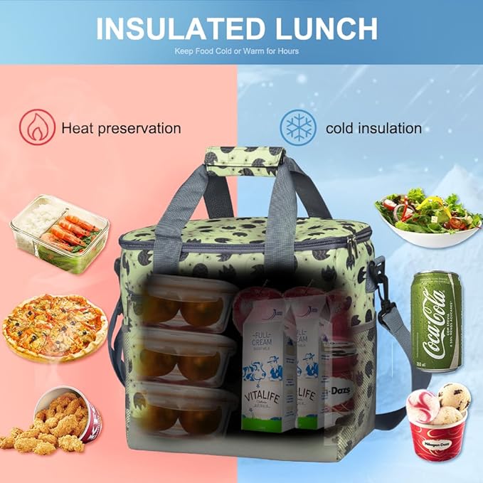 Iknoe Large Cooler Bag Collapsible 24 Can Insulated Bags Leakproof Lunch Cooler - Image 5