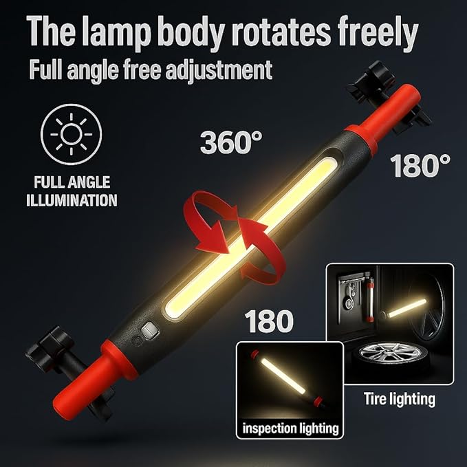 2026 Magnetic Rechargeable LED Work Light Bar, Under Hood Mechanic Light - Image 3