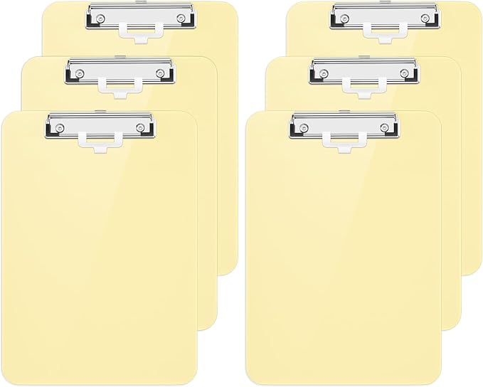 Hongri Plastic Clipboard with Pen Holder, Nurses and Women, Low Profile Clip by Hongri