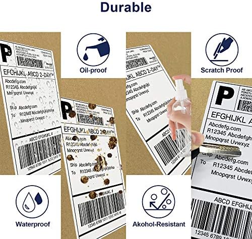 POLONO 4x6 Thermal Labels Fanfold, 500 Shipping Labels for Label Printer - Image 5