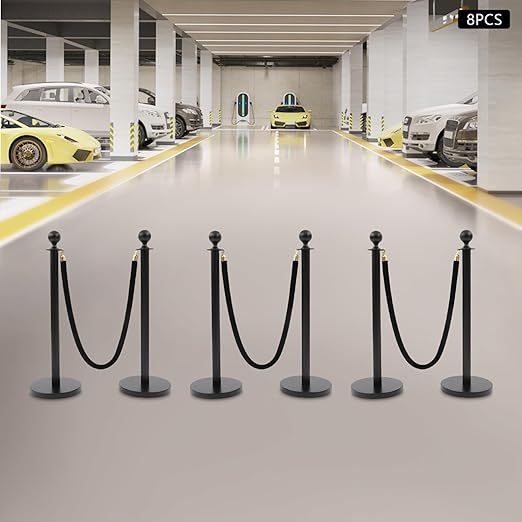 8 Pack Black Stainless Steel Stanchion Post - Image 3