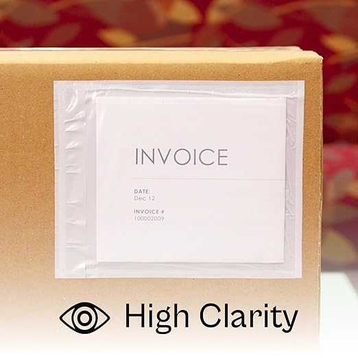 7"x 10" Clear Enclosed Packing Envelope Plain Face Usable Dim 6.5" x 9.5" - Image 7