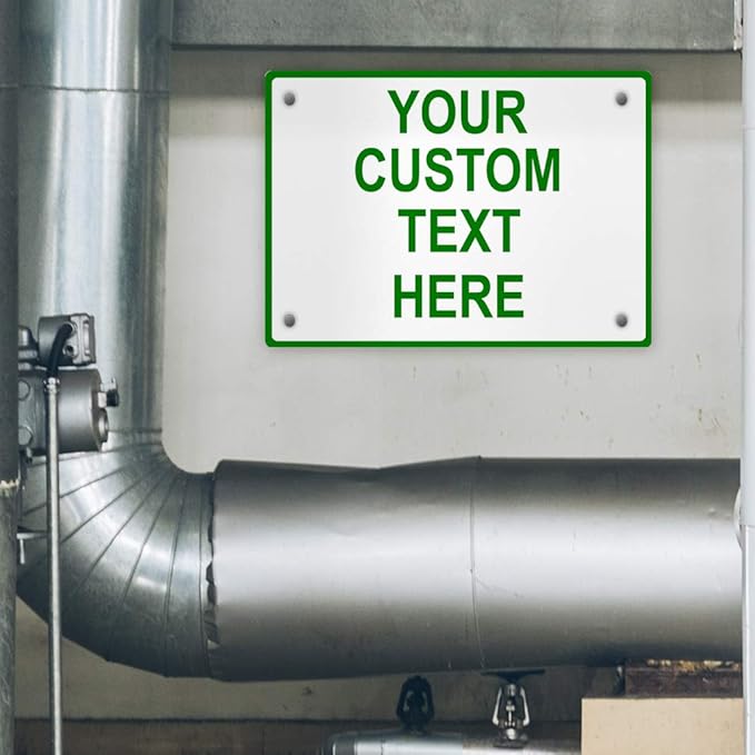 Aluminum Weatherproof Metal Sign Multiple Sizes Custom Personalized Text Here - Image 4