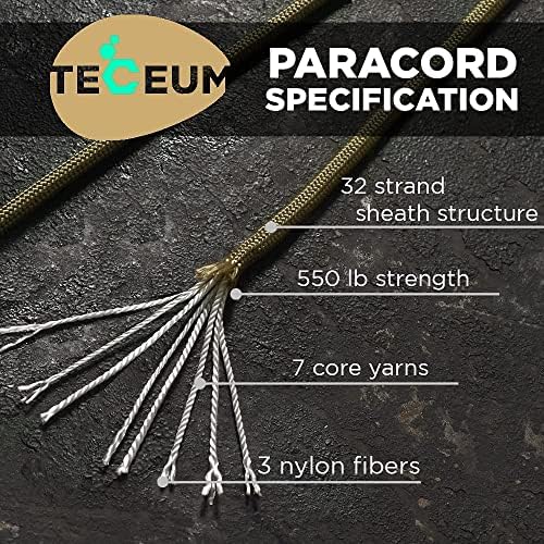 Paracord Rope 550 lb 4mm – Parachute Cord – Utility Camping Rope - Image 2