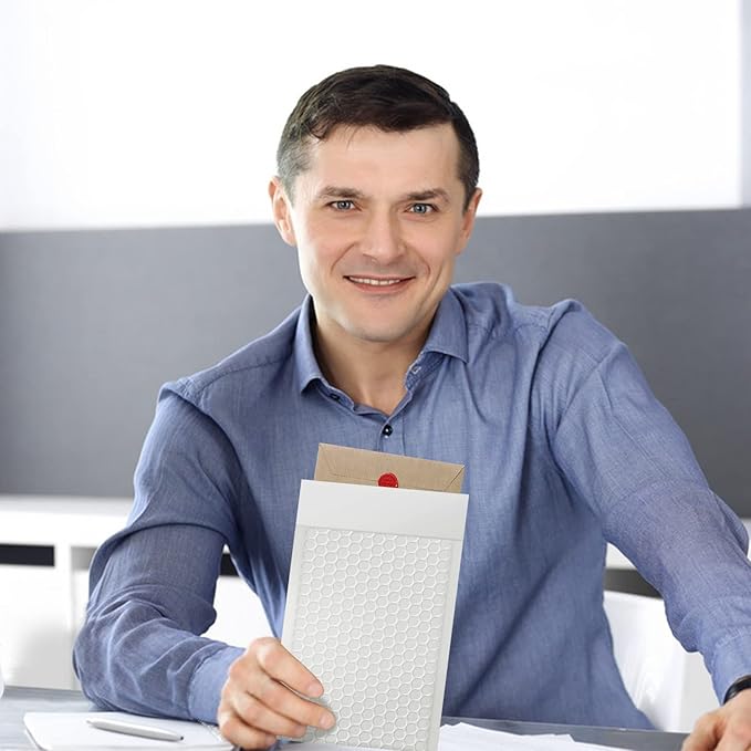 packbabol Bubble Mailers, 4x7 Inch Padded Bubble Mailers Pack of 50 Bubble - Image 6